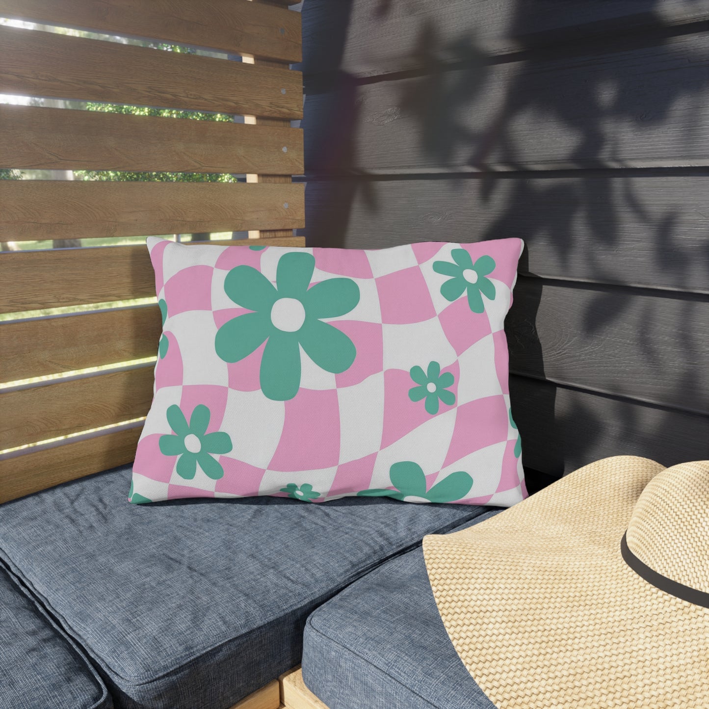 Water-resistant decorative pillow crafted from durable polyester for stylish and long-lasting patio decor
