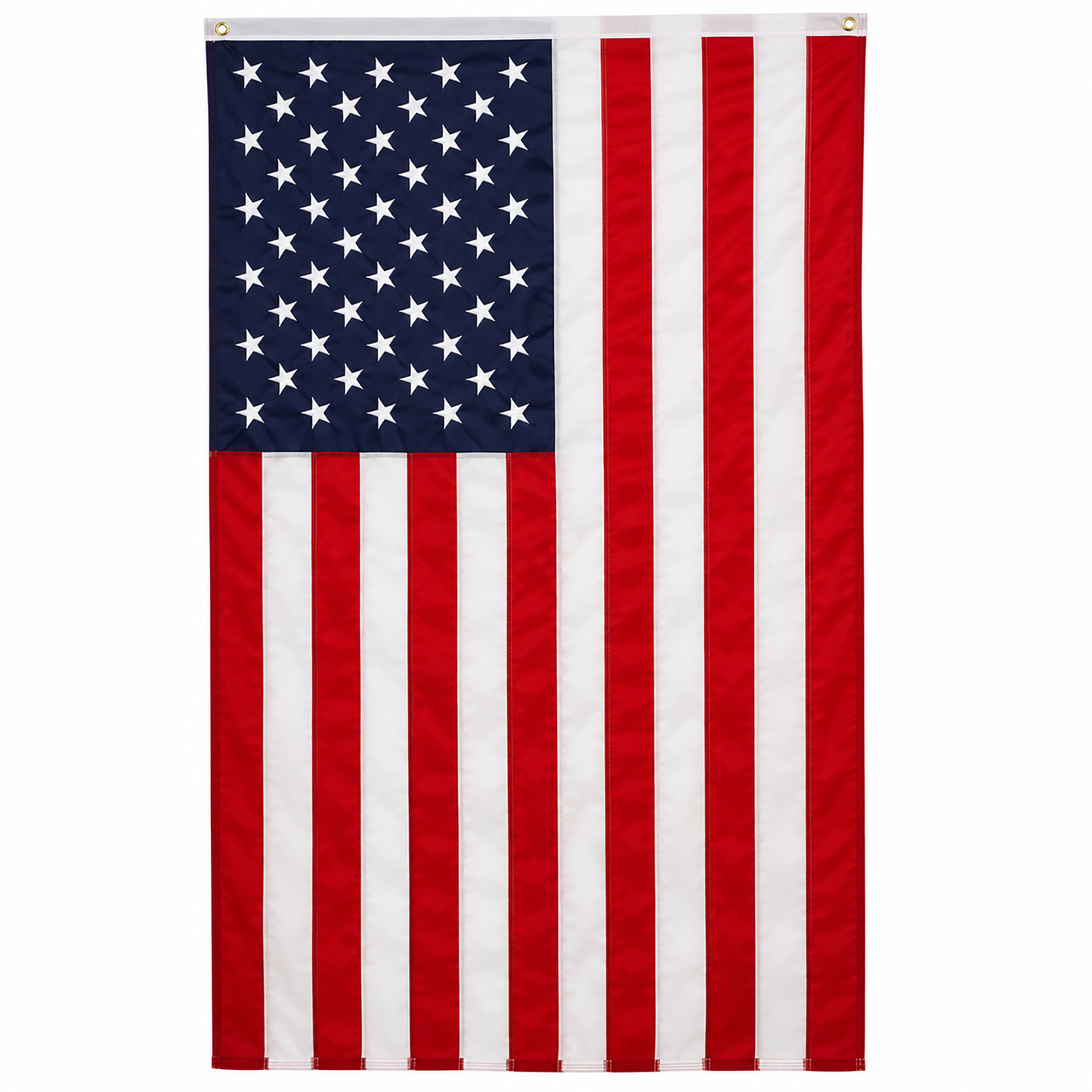 Embroidered Nylon American Flag with Grommets