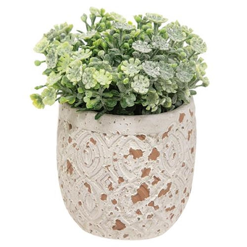 Assorted artificial succulent with realistic texture in weathered container