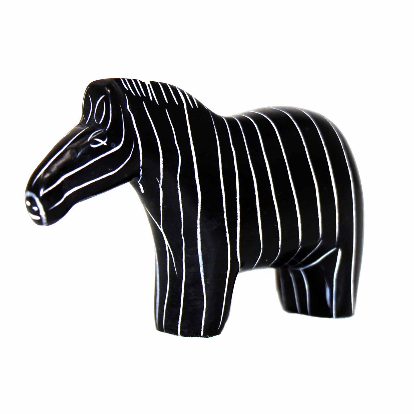 Kisii soapstone zebra set, handcrafted by Fair Trade Kenyan artisans