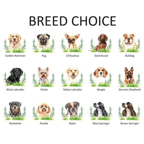 Personalized dog garden flag with 1/3 leaf wreath and custom pet name