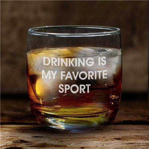Personalized scotch glass for man cave gift or groomsman present