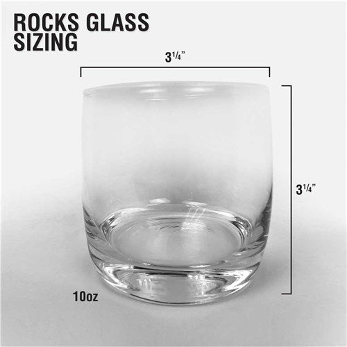 Clear glass tumbler engraved with any message for retirement or birthday