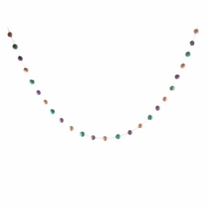 5-foot felt garland with loops on each end, perfect for nurseries, celebrations, and festive decorating.