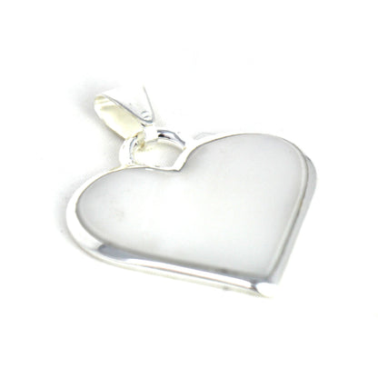 Gift-ready heart-shaped alpaca silver pendant with Mexican craftsmanship