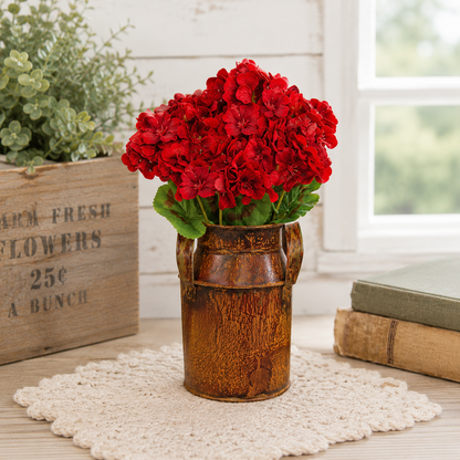 Rusty Tin Milk Can - 6.5"