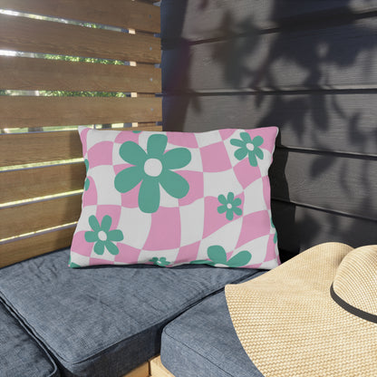 Water-resistant decorative pillow crafted from durable polyester for stylish and long-lasting patio decor