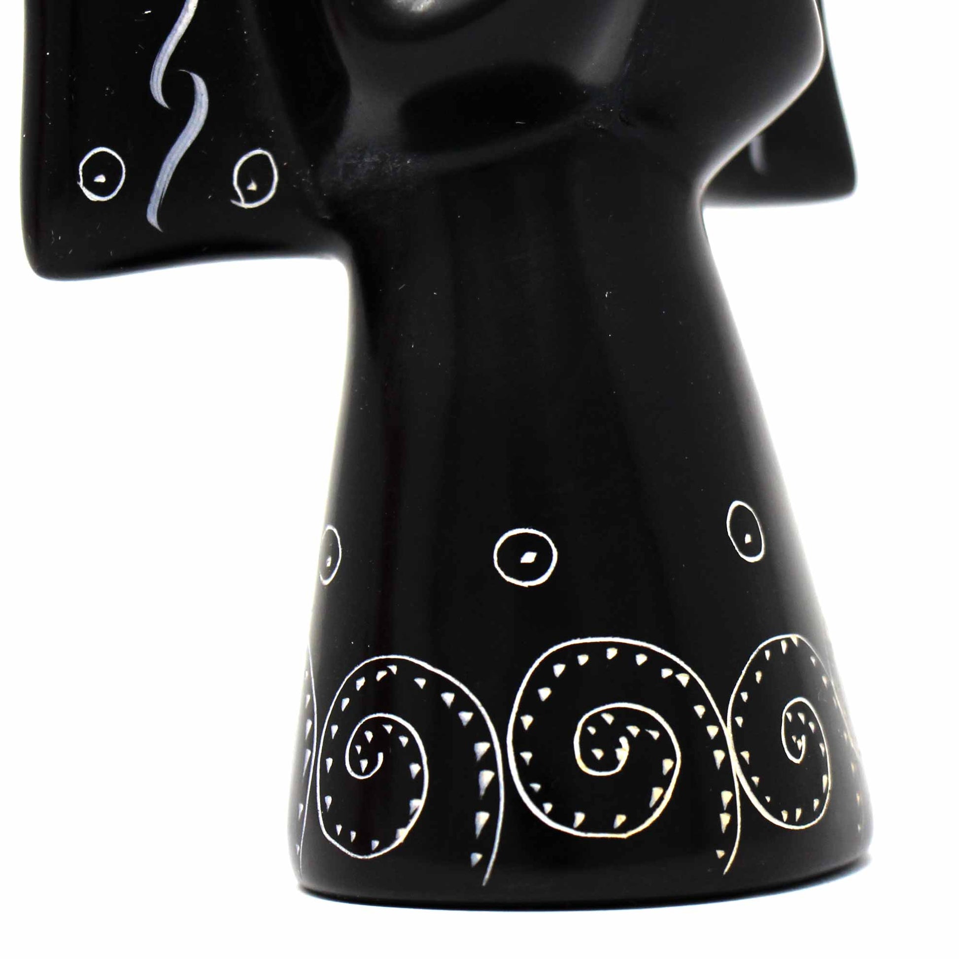 Artisan-carved angel figure from Fair Trade Kenyan soapstone