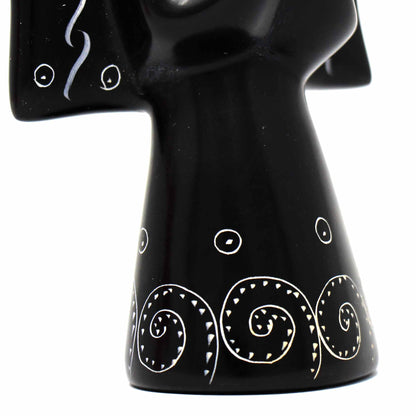 Artisan-carved angel figure from Fair Trade Kenyan soapstone