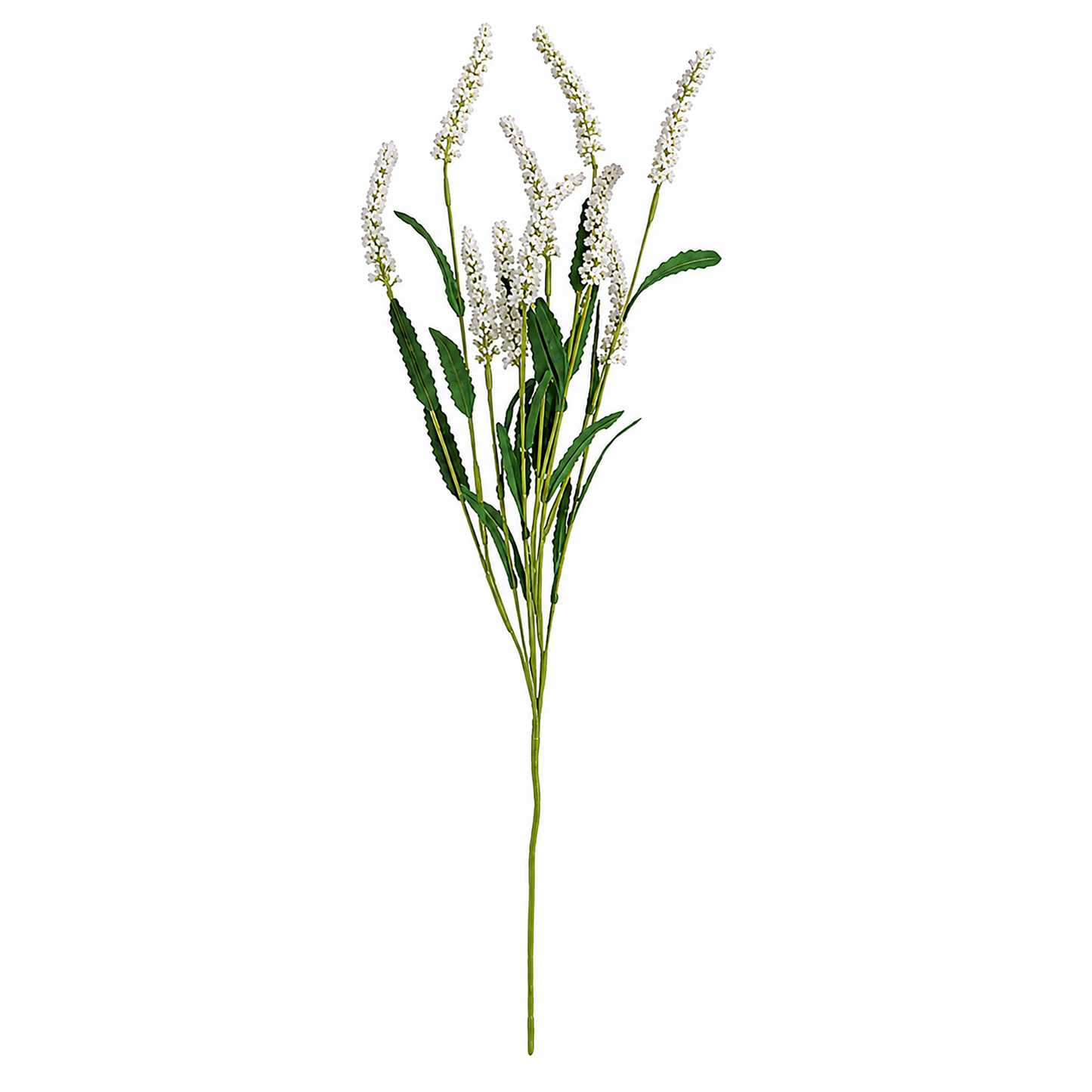 Neutral white floral stem for farmhouse vase arrangements, rustic tabletop decor, country centerpieces, lantern styling, and everyday floral decorating