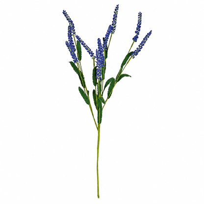 Cornflower blue floral stem for farmhouse vase arrangements, rustic tabletop decor, country centerpieces, lantern displays, and primitive floral decorating throughout the home
