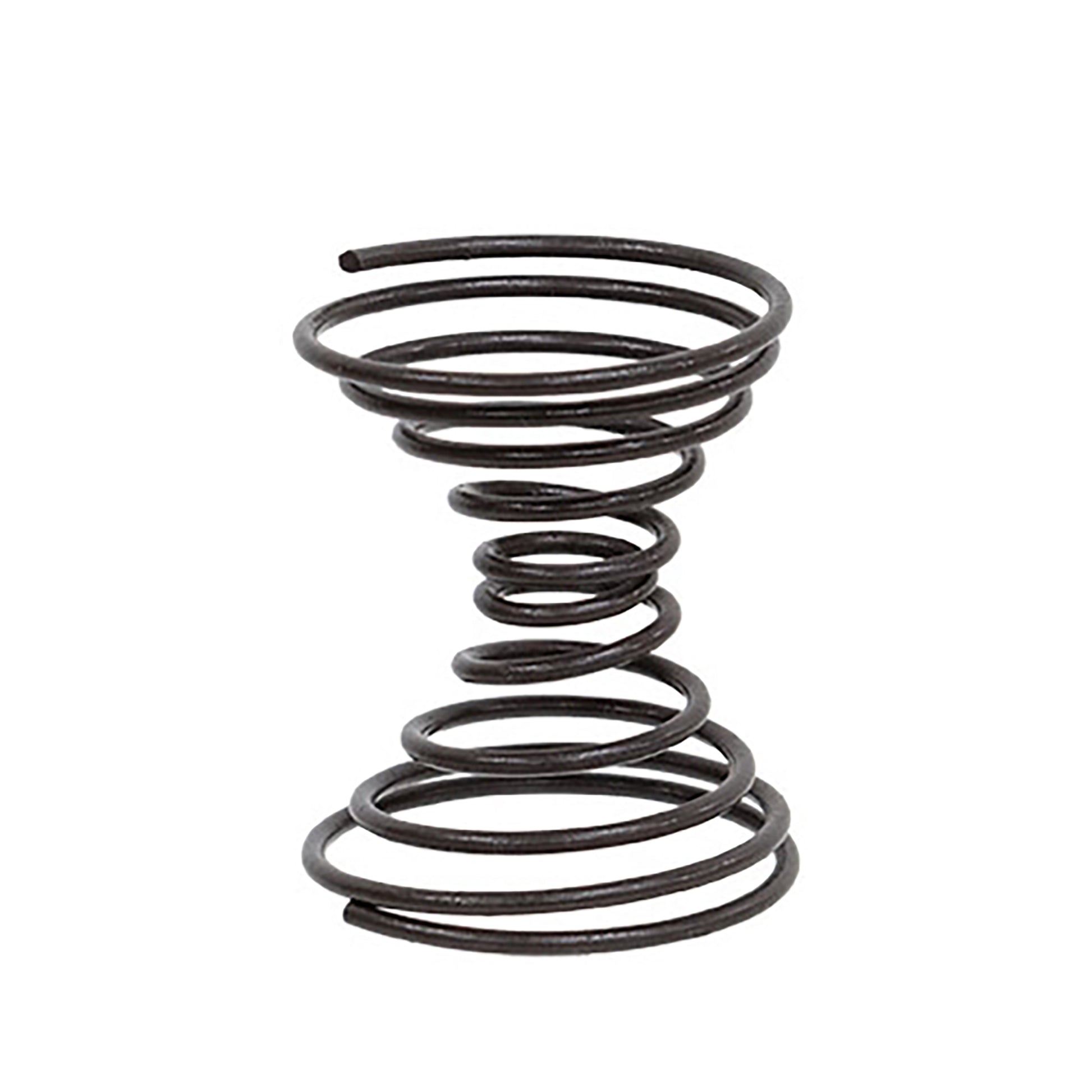 Coiled spring on a white background