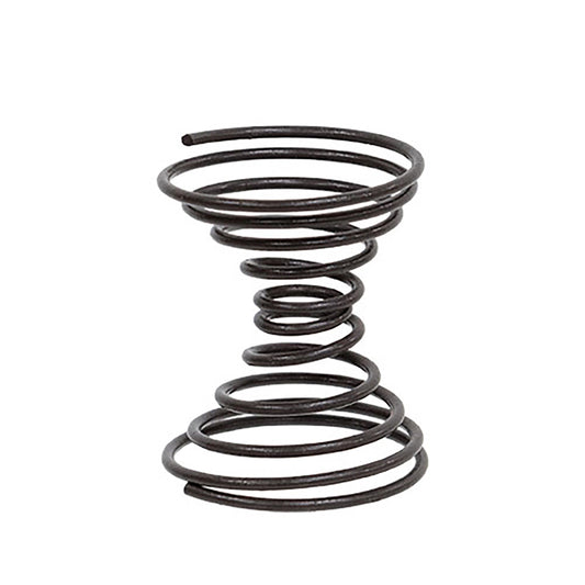 Coiled spring on a white background