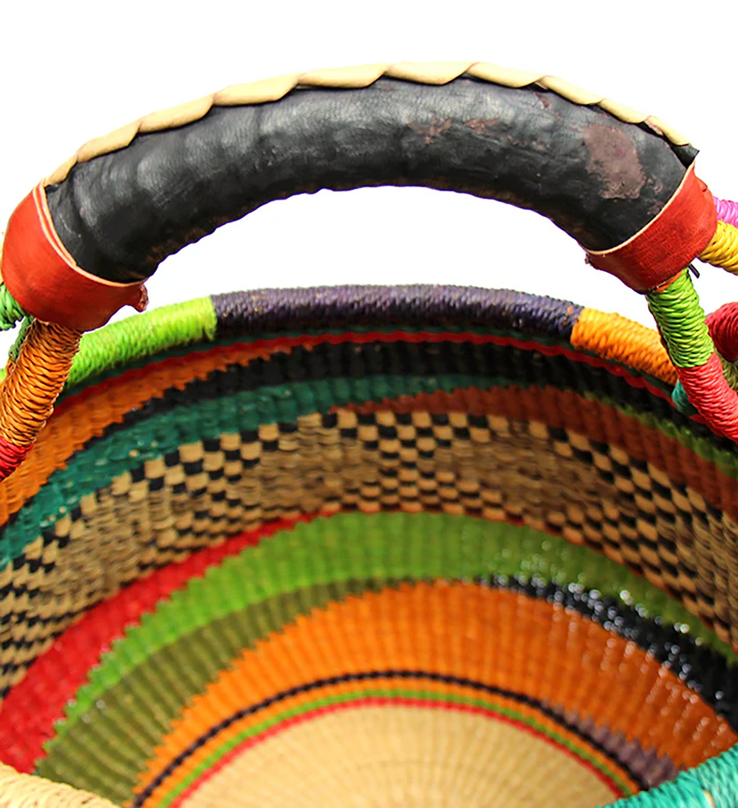 Handwoven Bolga Pot Basket Fair Trade Storage Basket