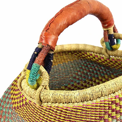 Handwoven Bolga Pot Basket Fair Trade Storage Basket
