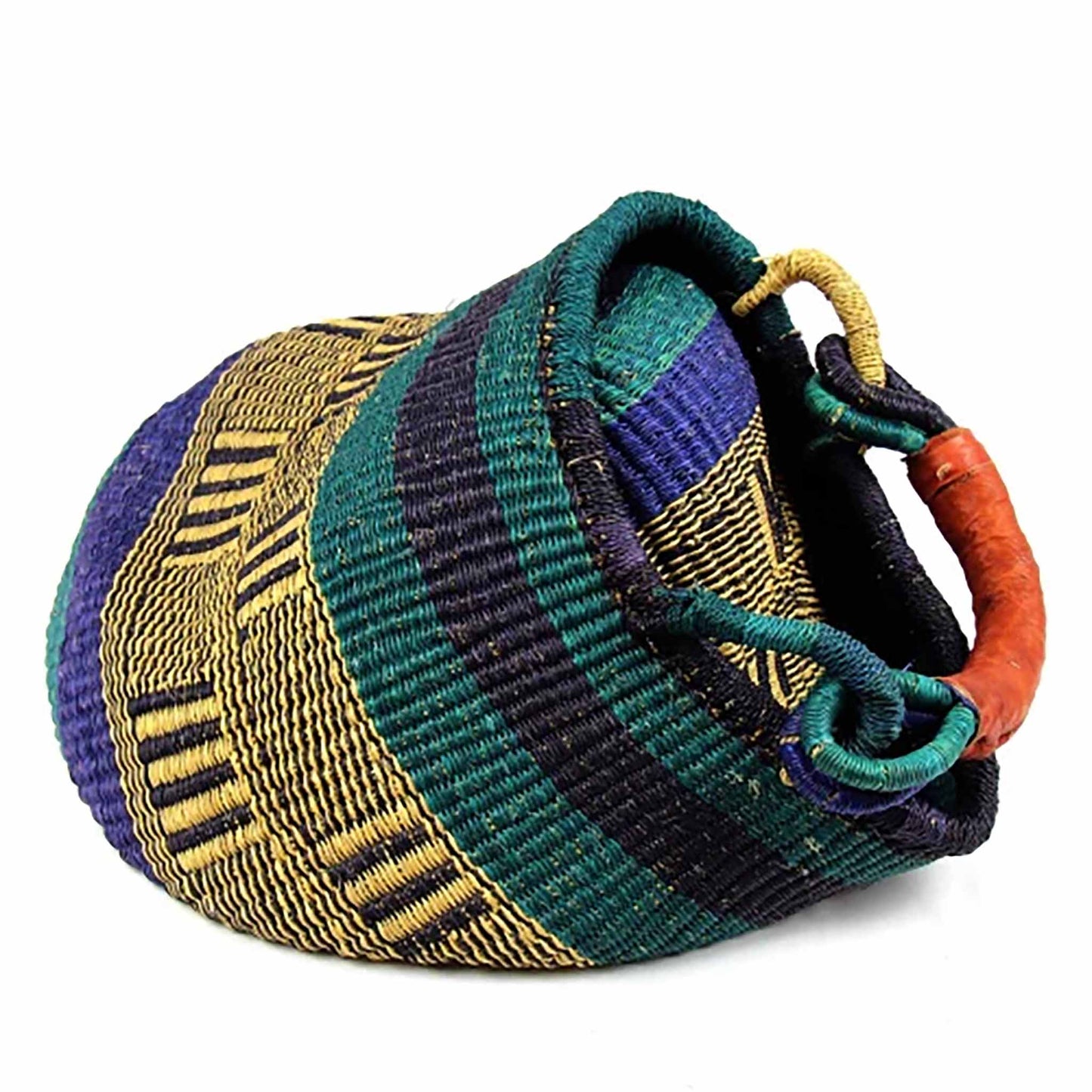 Handwoven Bolga Pot Basket Fair Trade Storage Basket