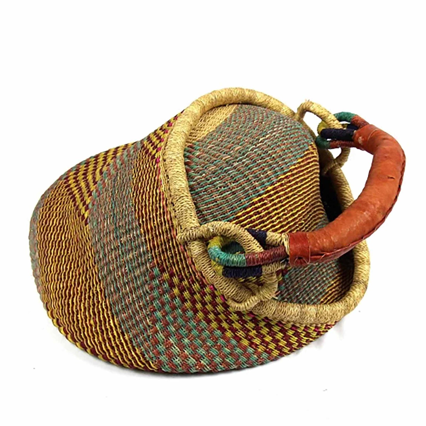 Handwoven Bolga Pot Basket Fair Trade Storage Basket