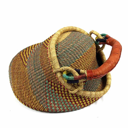 Handwoven Bolga Pot Basket Fair Trade Storage Basket