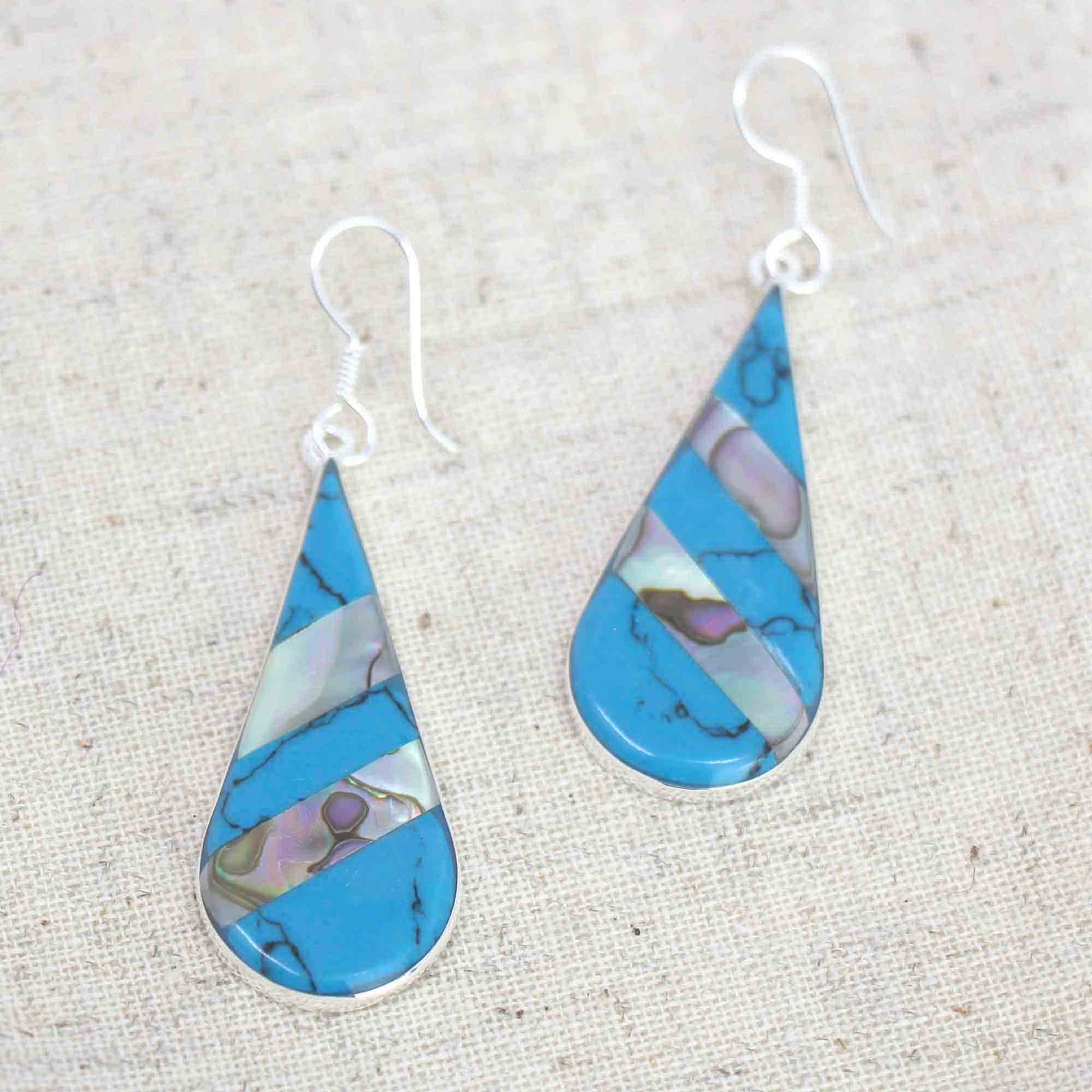 Sustainable artisan earrings made with ethically sourced materials.