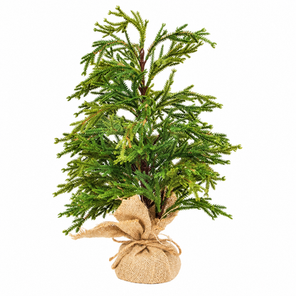 Soft Touch Austrian Pine Tree with Burlap Base - 15"