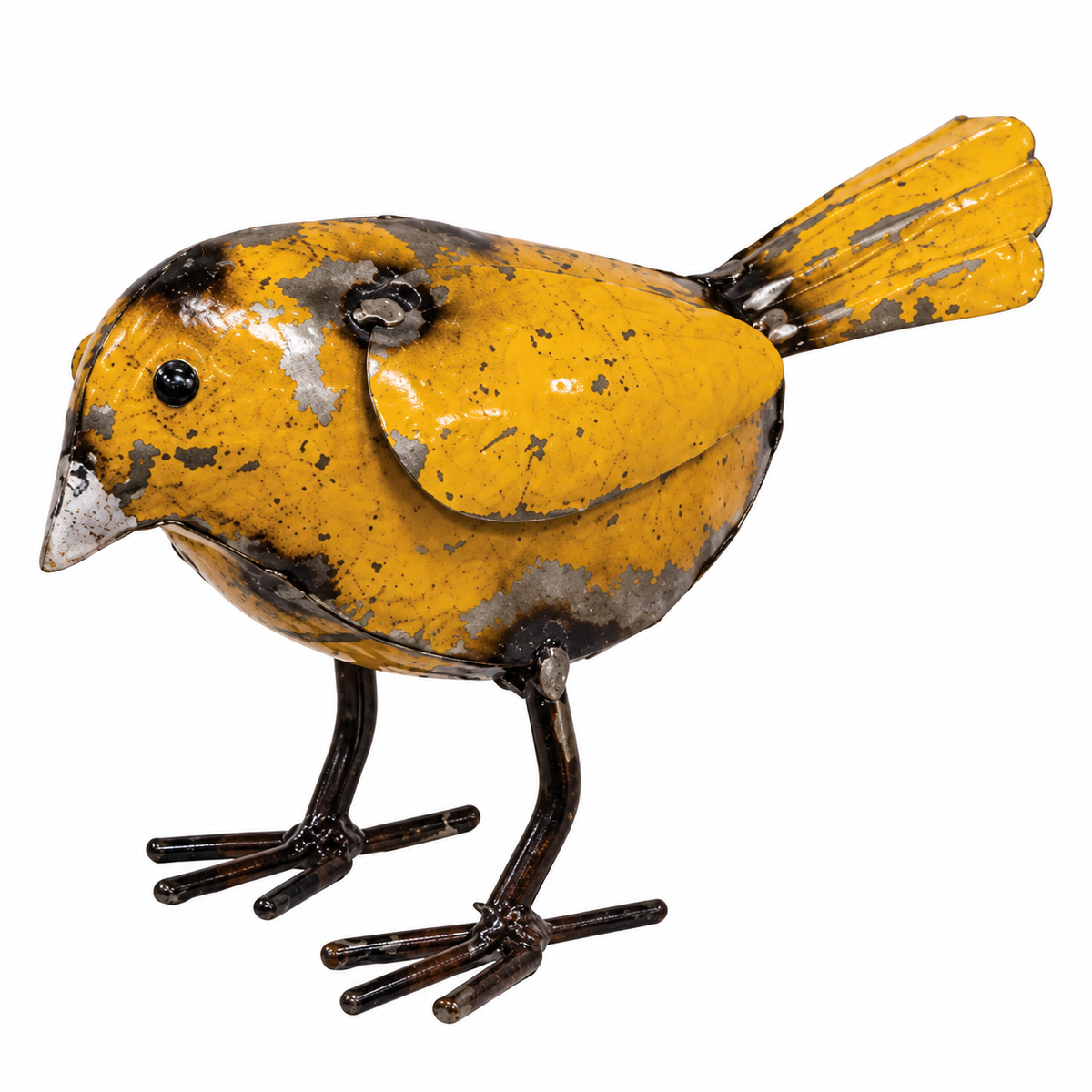 Gracie Recycled Metal Yellow Chick - 6"