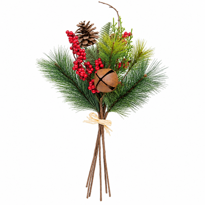 Jingle Berry Mixed Pine Bundle - 16"