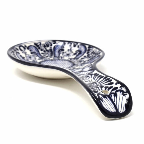 Traditional Mexican kitchen decor piece, artisan-crafted with intricate floral motifs and a durable ceramic body.