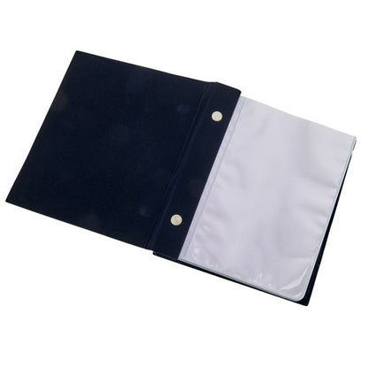 Open view of photo album pages displaying 4x6 wedding pictures