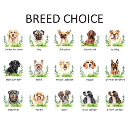 Personalized dog garden flag with 1/3 leaf wreath and custom pet name
