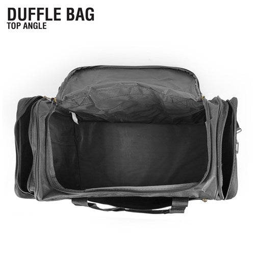 Durable embroidered duffel bag with custom personalization for school or workouts